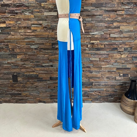 Marni Color-block Blue Beige Tunic Dress Size 40 Made in Italy - Picture 8 of 16